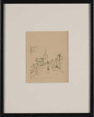 Добужинский Мстислав Валерианович. Городской пейзаж 